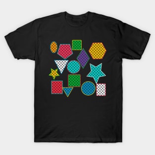 Abstract colored geometric shapes T-Shirt